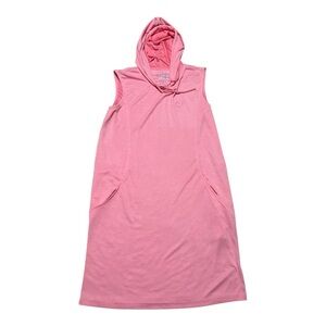 🎣 Reel Life Women’s Pink Sleeveless Hoodie Dress – Size XL